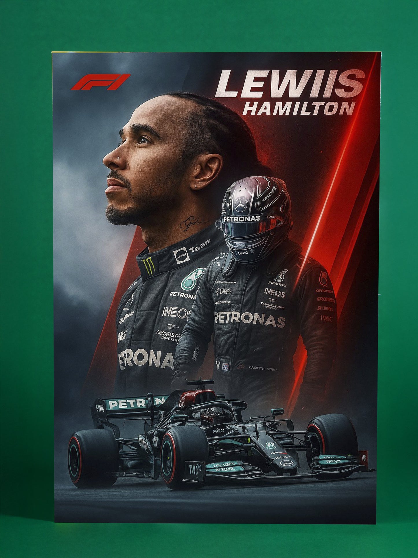 Lewis Hamilton – F1 Dual Portrait Poster