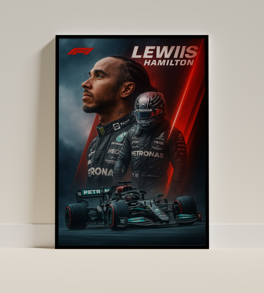 Lewis Hamilton – F1 Dual Portrait Poster