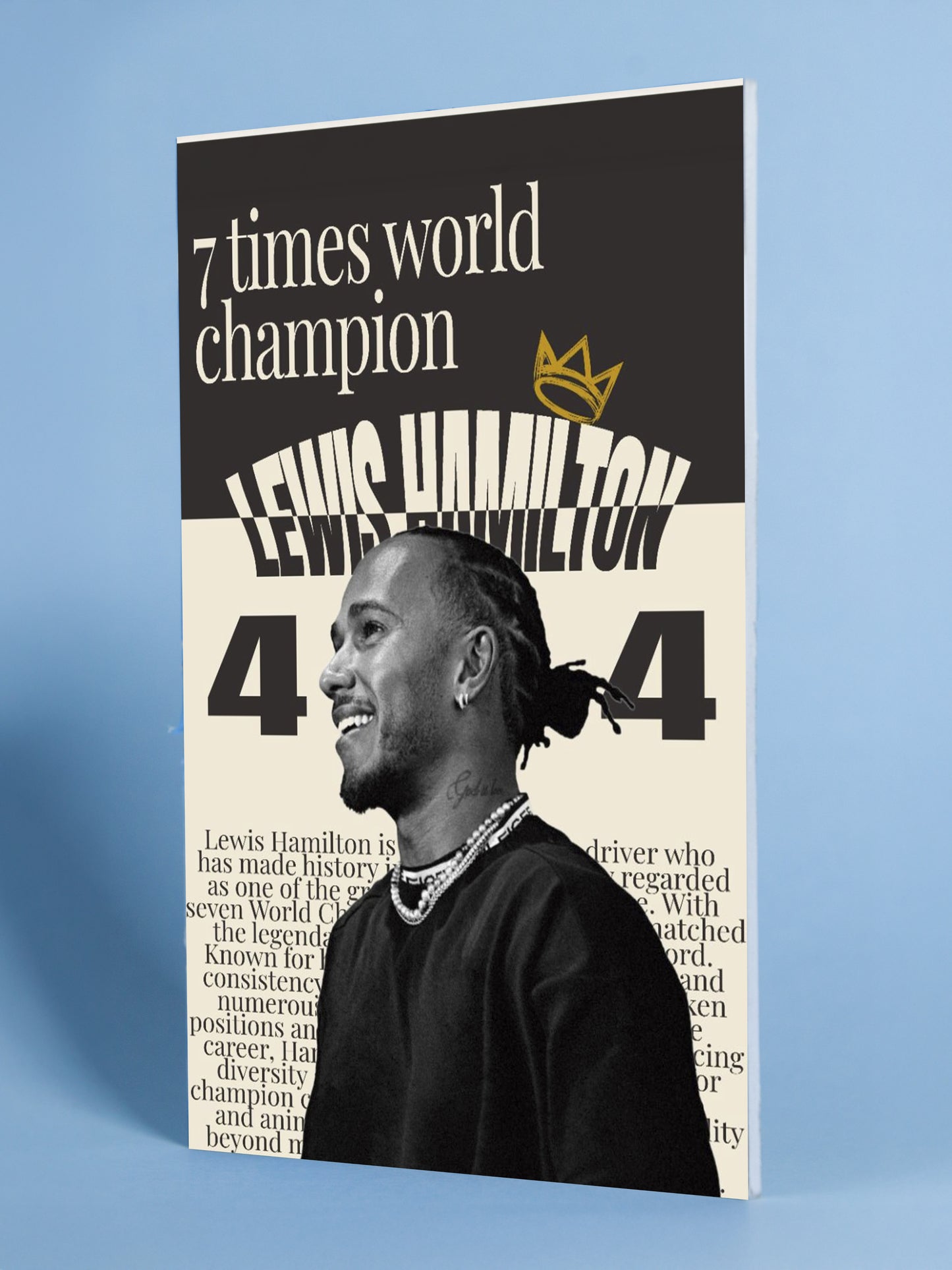 Lewis Hamilton – 7 Times World Champion Tribute Poster