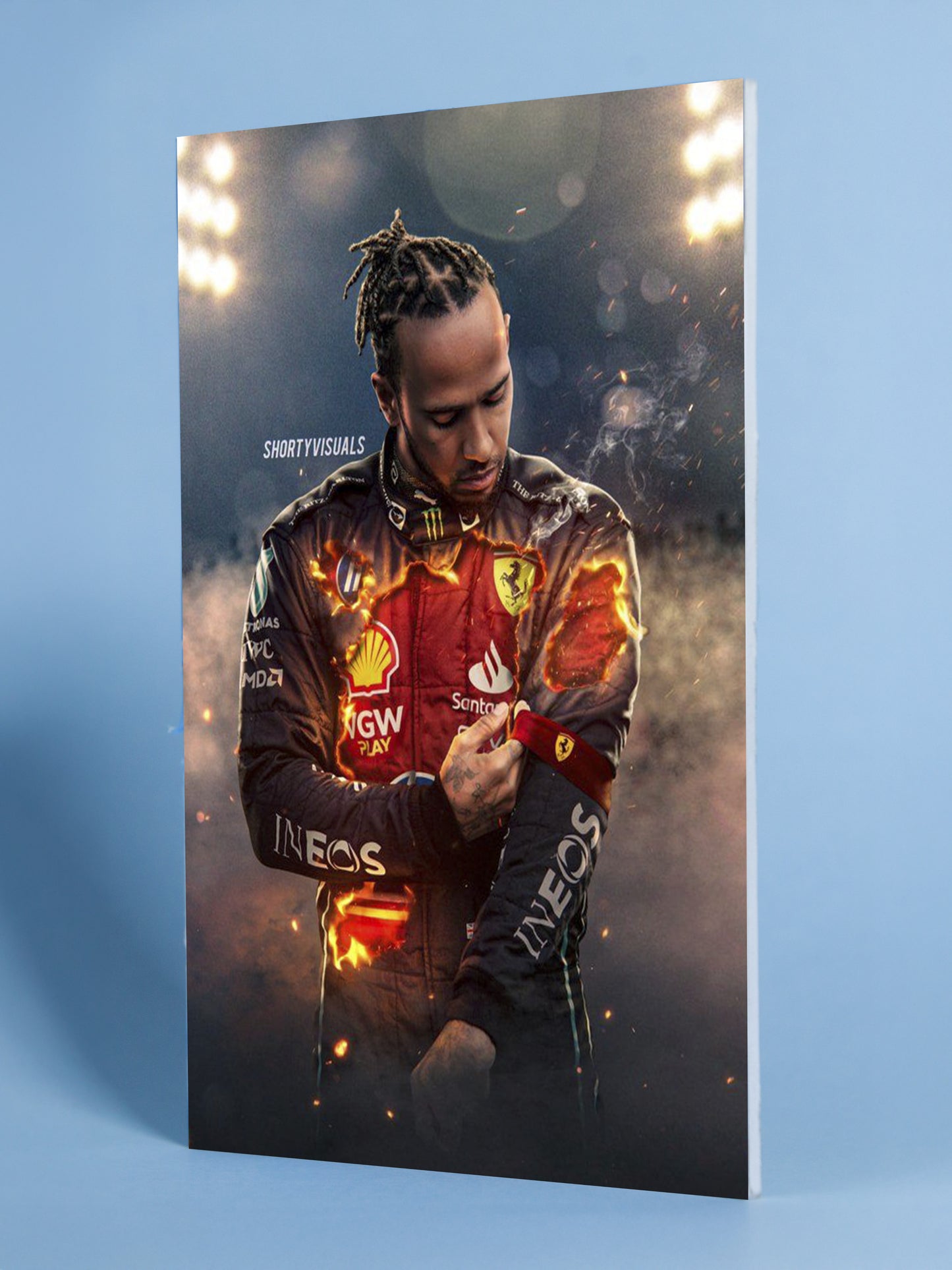 Lewis Hamilton – Ferrari Ignition Spotlight Poster