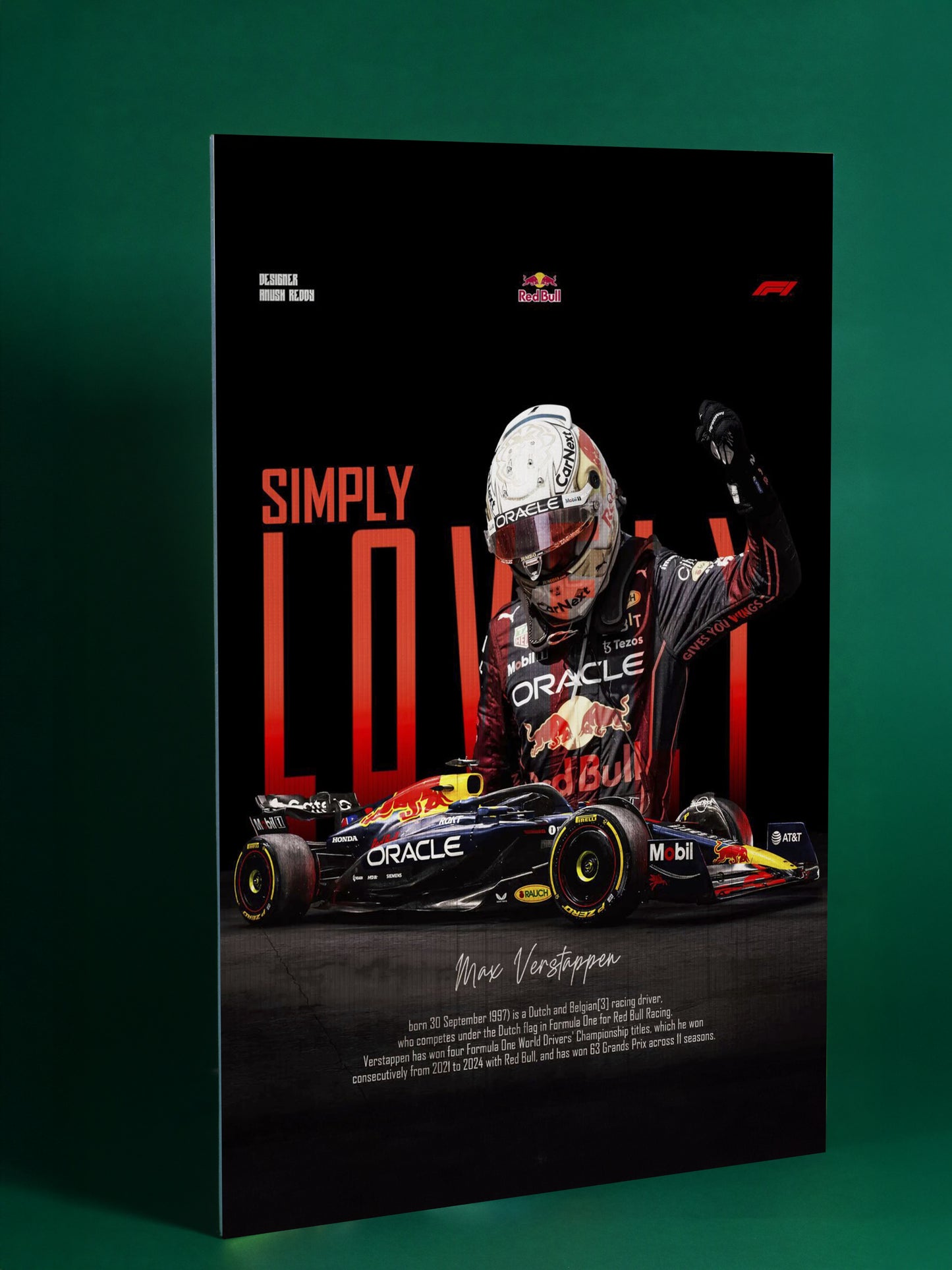 Max Verstappen – Simply Lovely Champion Poster