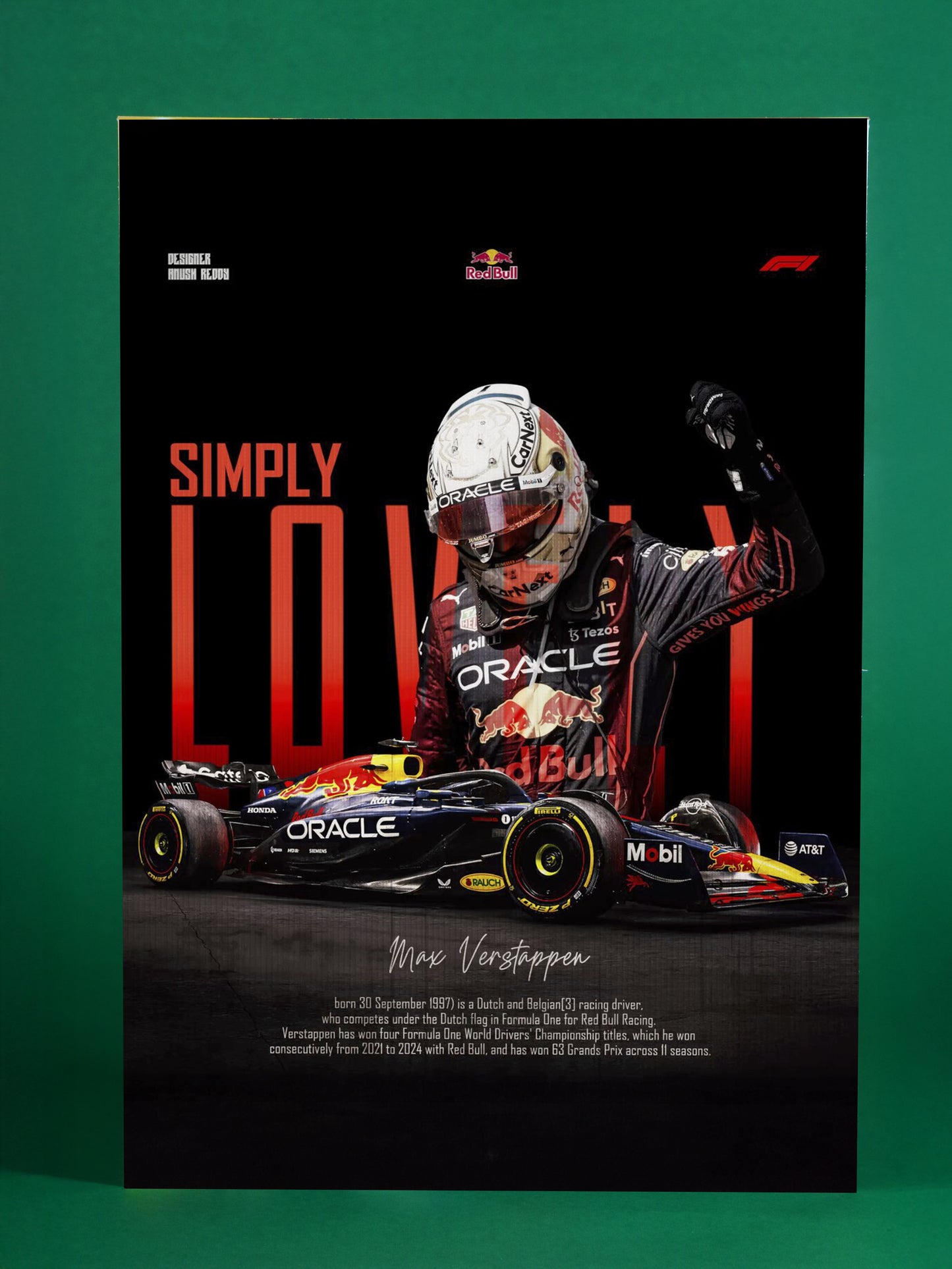 Max Verstappen – Simply Lovely Champion Poster