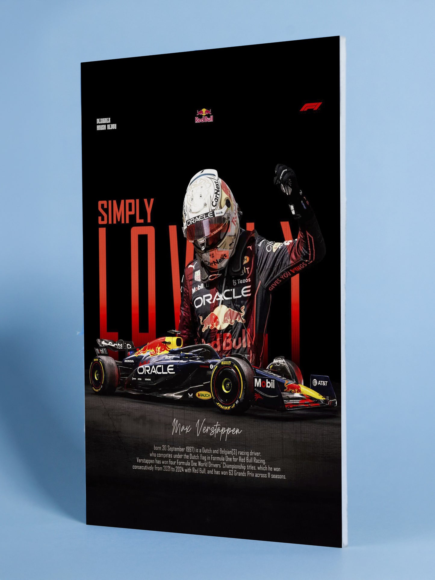 Max Verstappen – Simply Lovely Champion Poster
