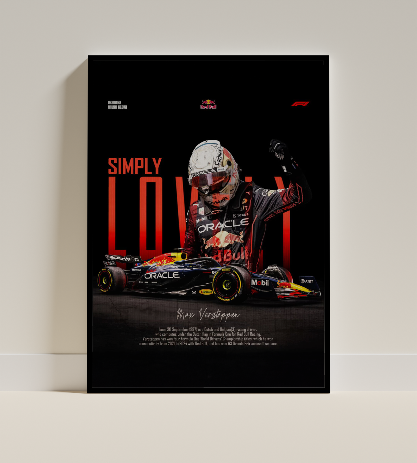 Max Verstappen – Simply Lovely Champion Poster