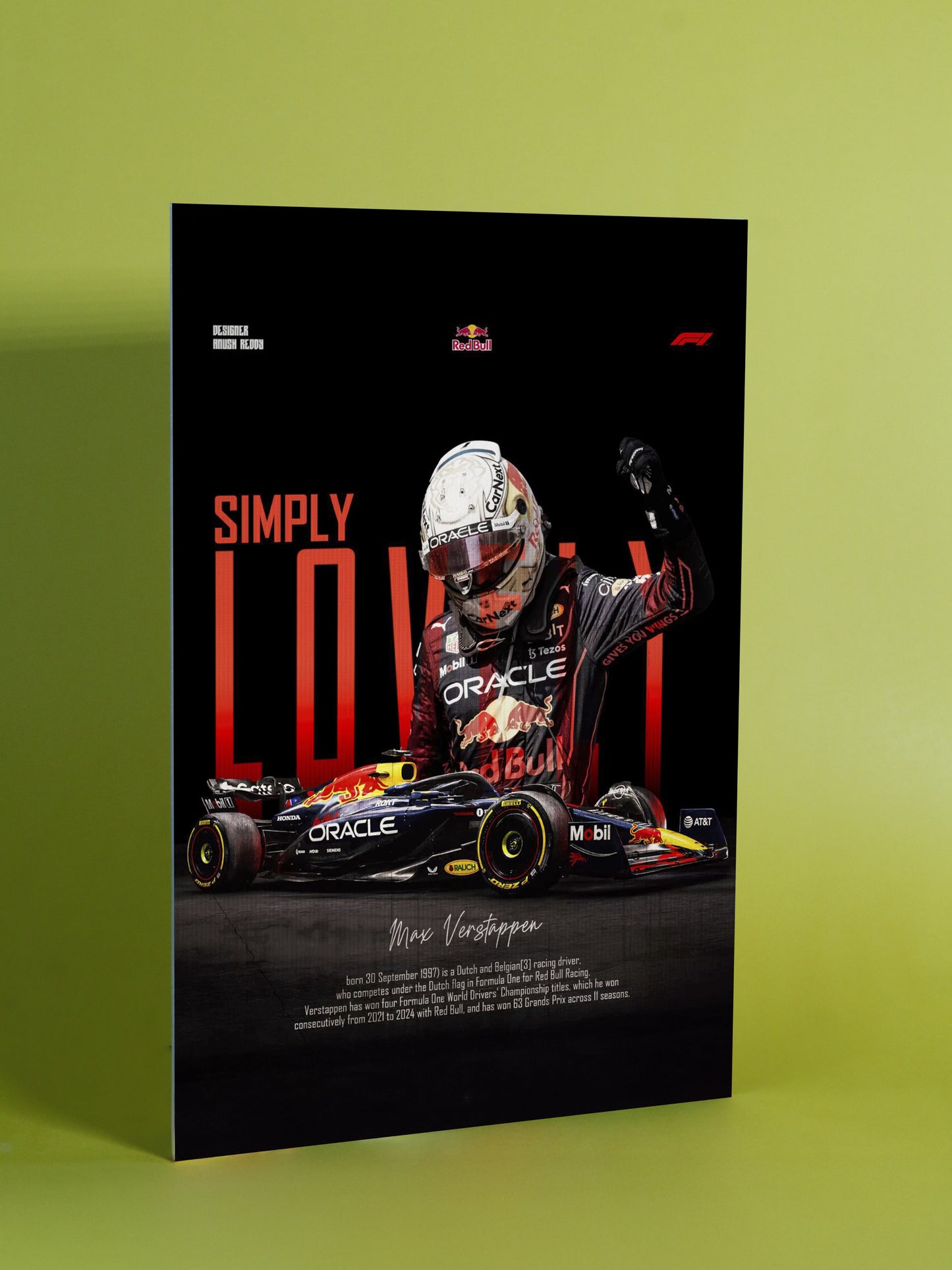 Max Verstappen – Simply Lovely Champion Poster