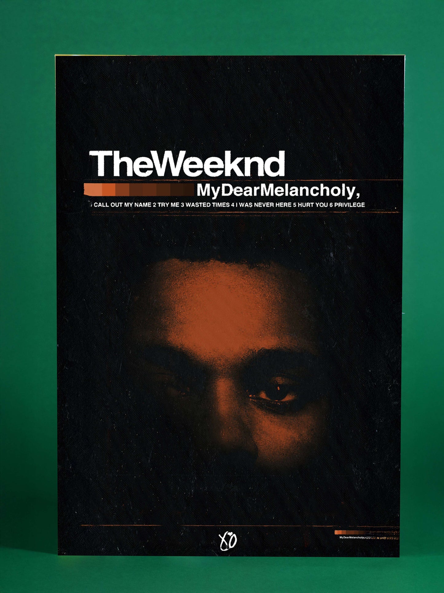 The Weeknd “My Dear Melancholy,” Minimalist Poster