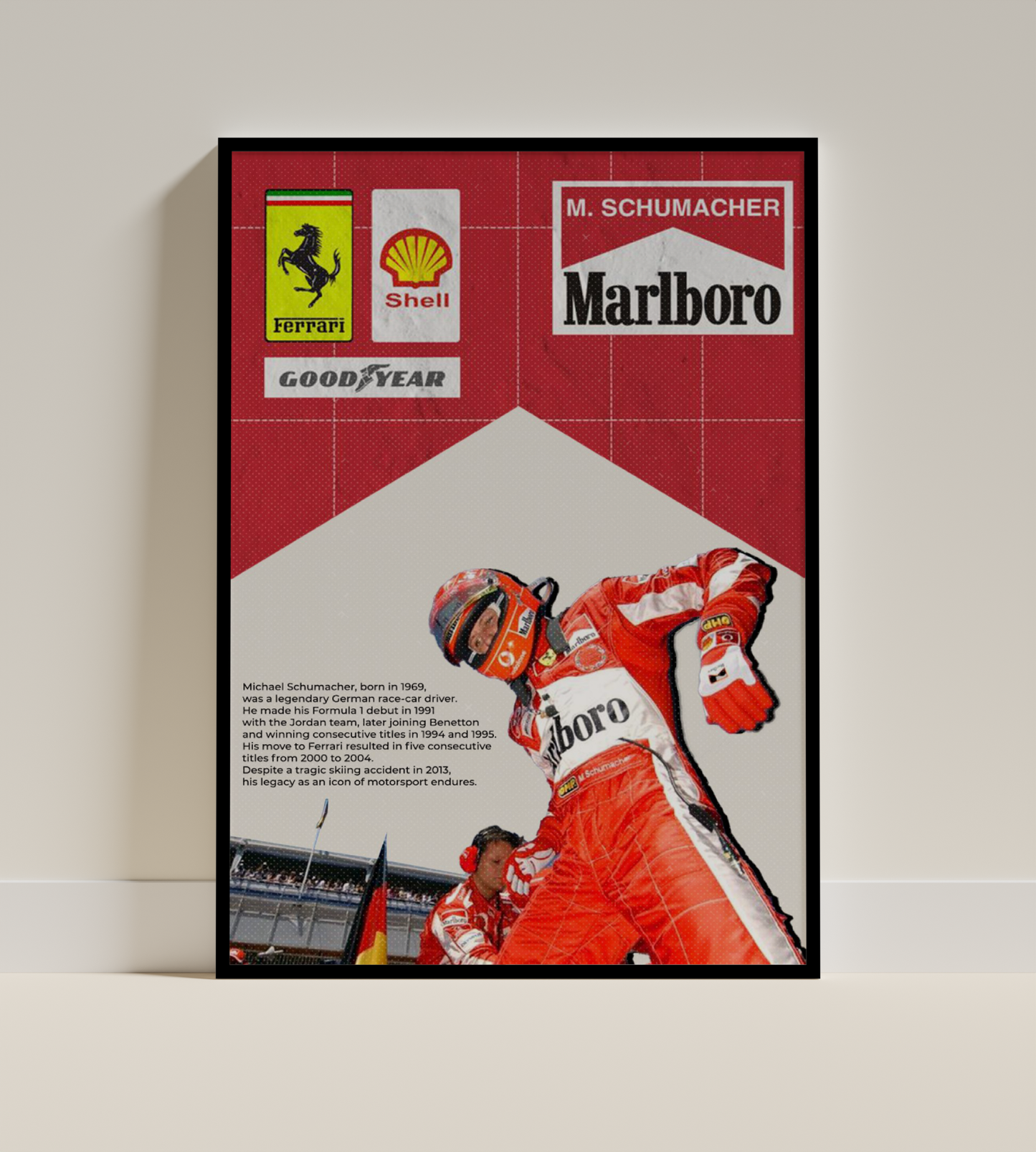 Michael Schumacher – Ferrari Heritage Poster