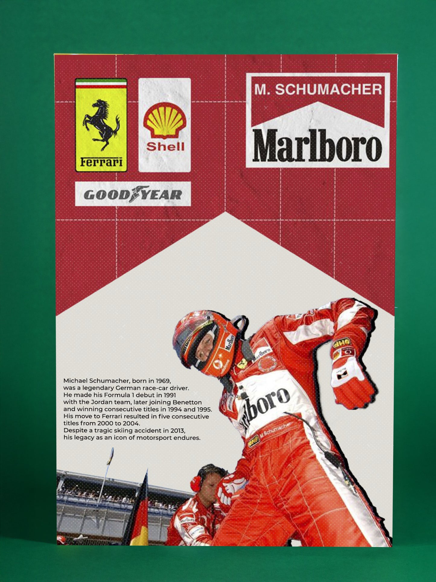 Michael Schumacher – Ferrari Heritage Poster