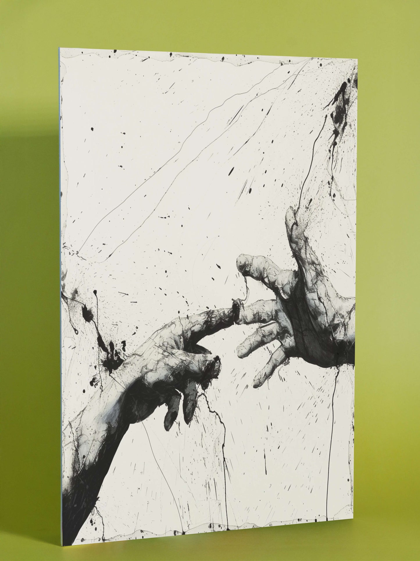 Expressive Ink Hands Art Print