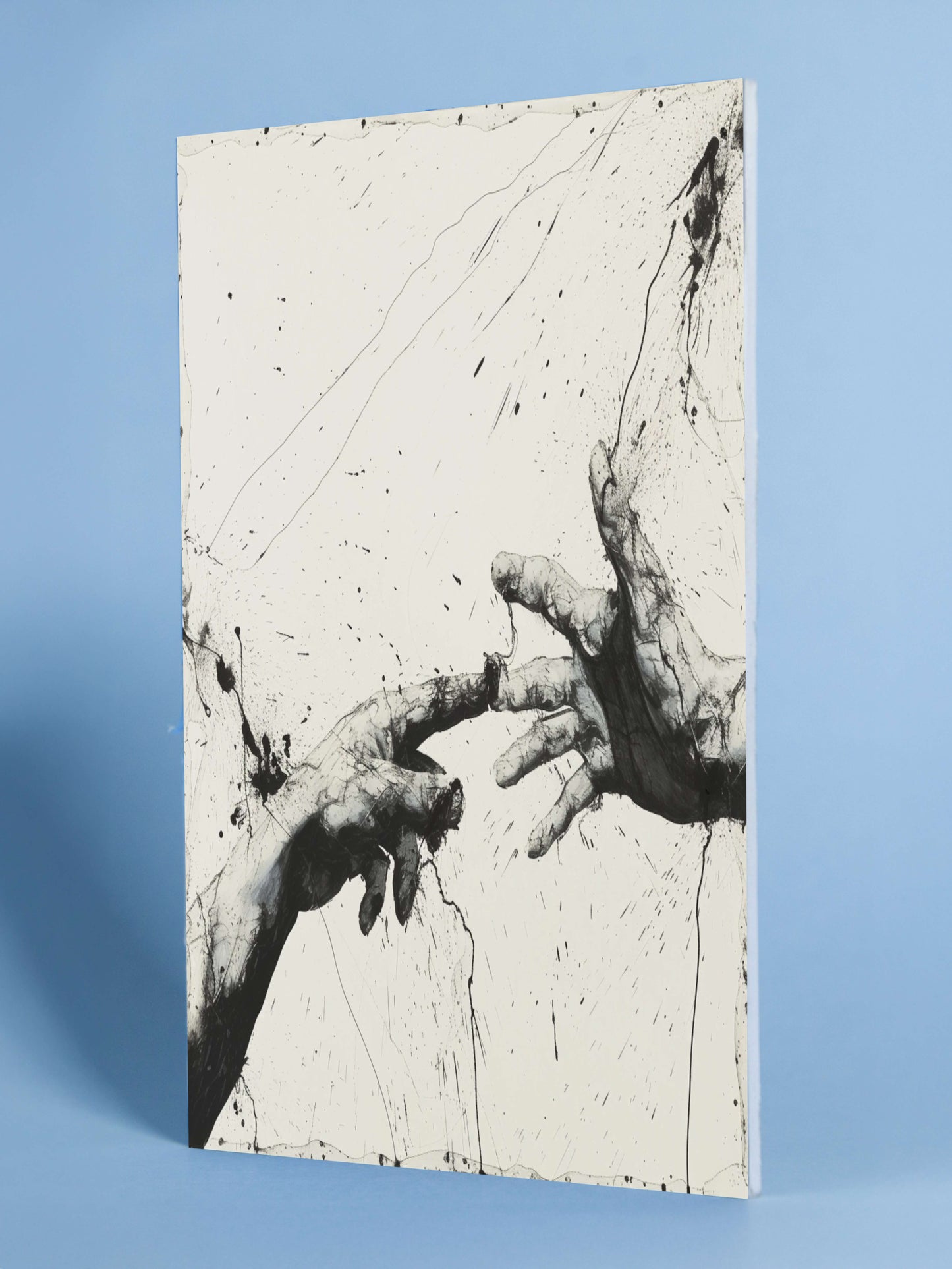 Expressive Ink Hands Art Print