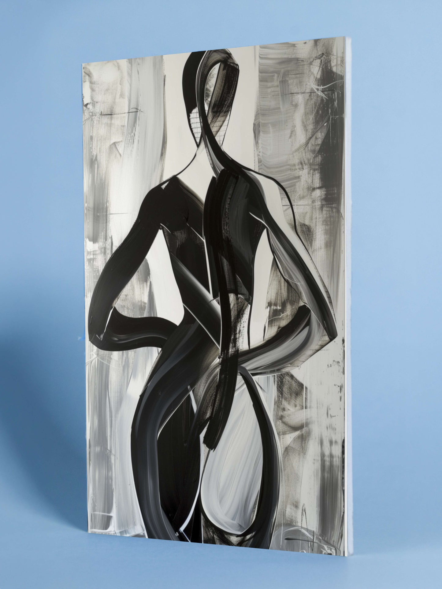 Abstract Expressionist Figure Poster