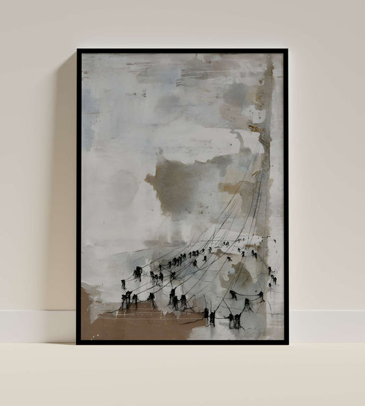 Surreal Connection - Contemporary Line Art Print