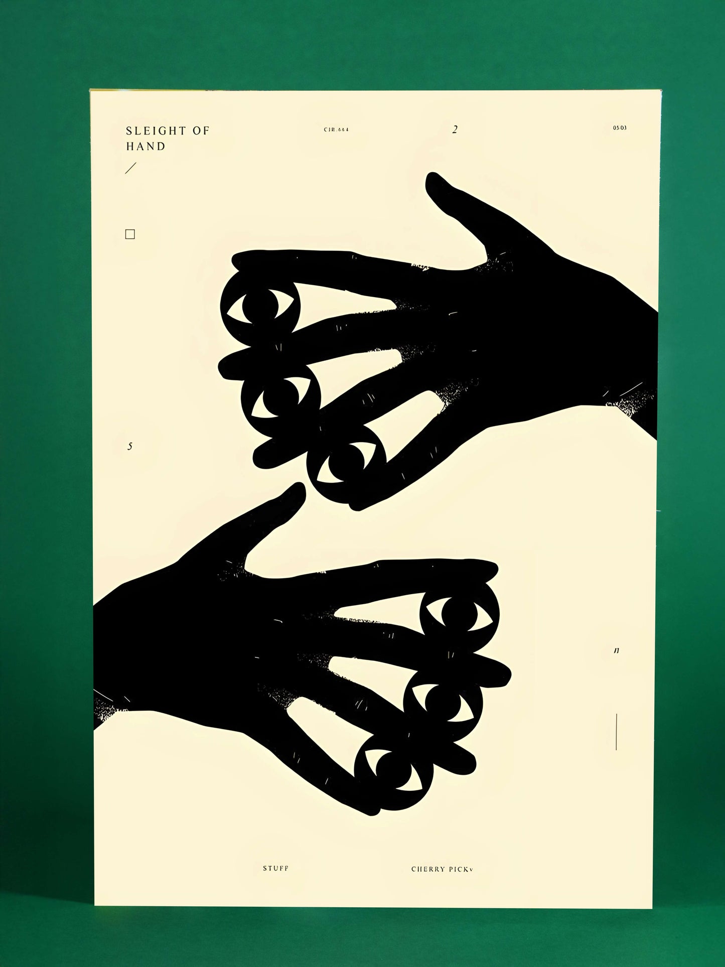 Sleight of Hand Surreal Eye Poster