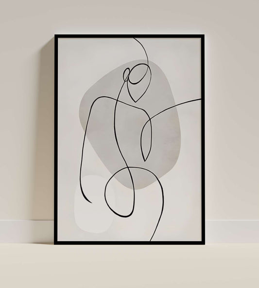 Minimalist Abstract Line Art Poster