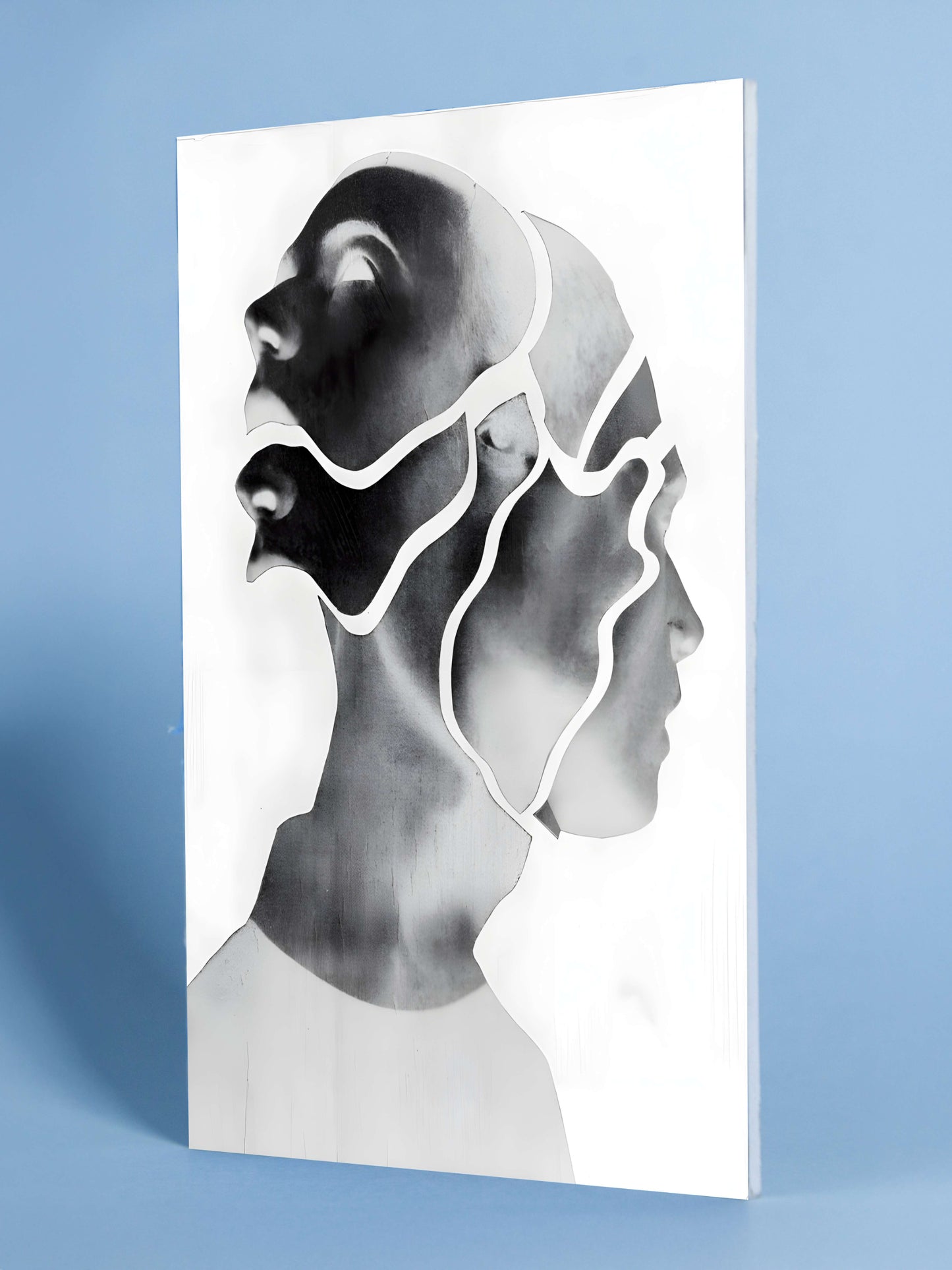 Dual Perspective Abstract Face Art Print