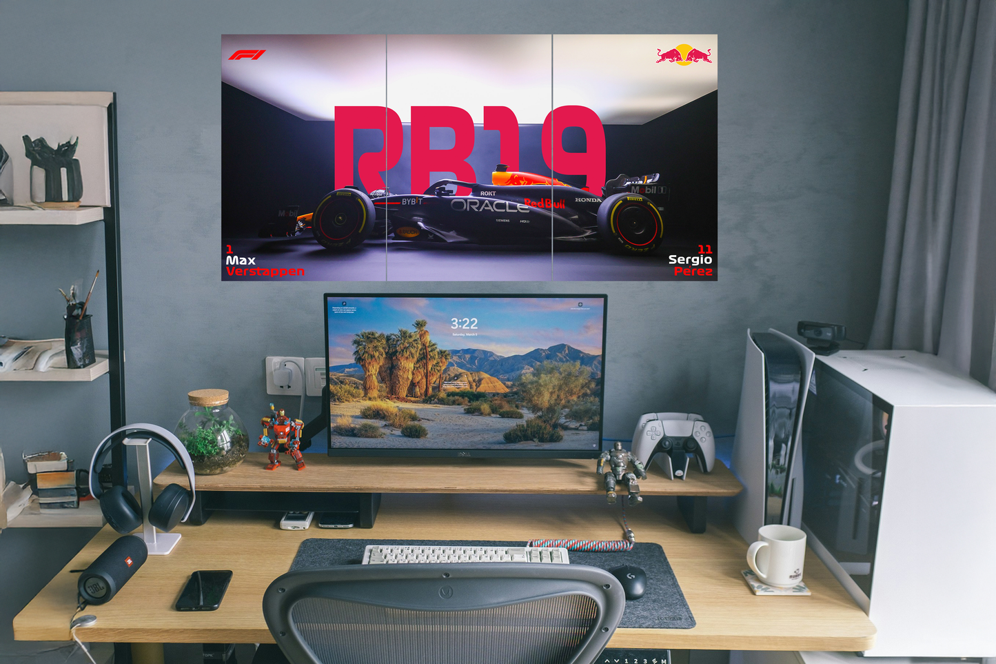 Red Bull RB19 Split Poster