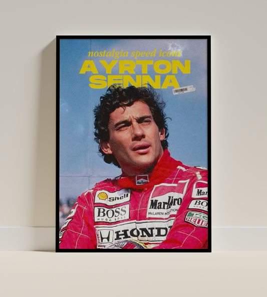 Ayrton Senna – Nostalgia Speed Icons Portrait Poster