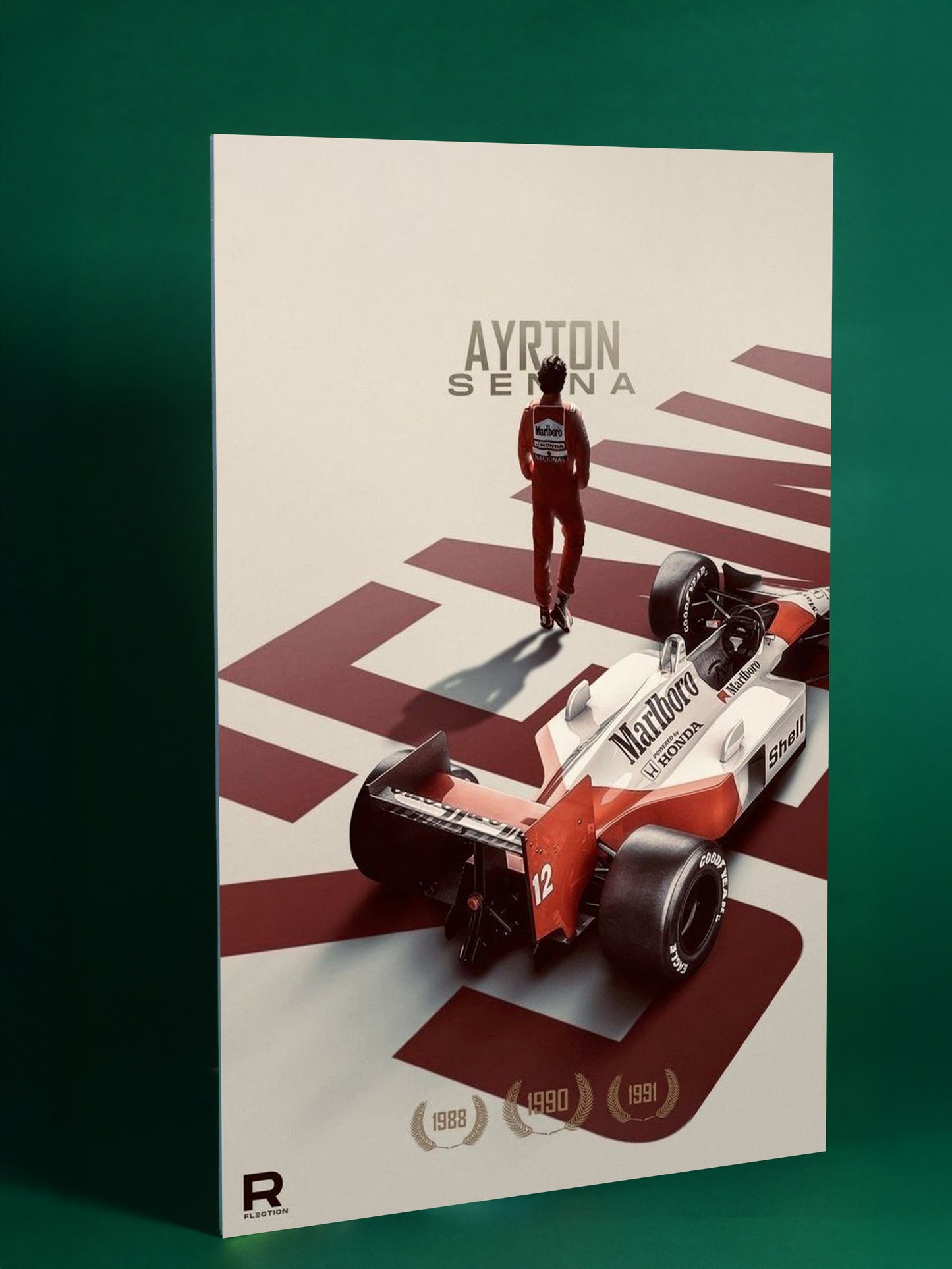Ayrton Senna – McLaren Championship Legacy Poster