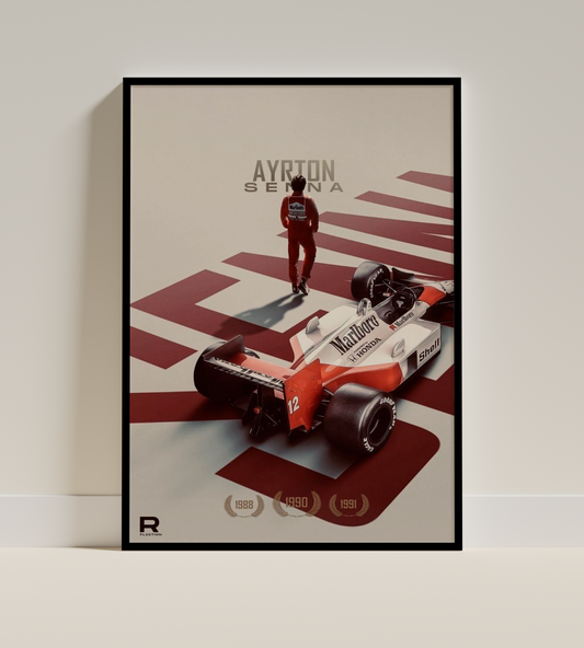 Ayrton Senna – McLaren Championship Legacy Poster