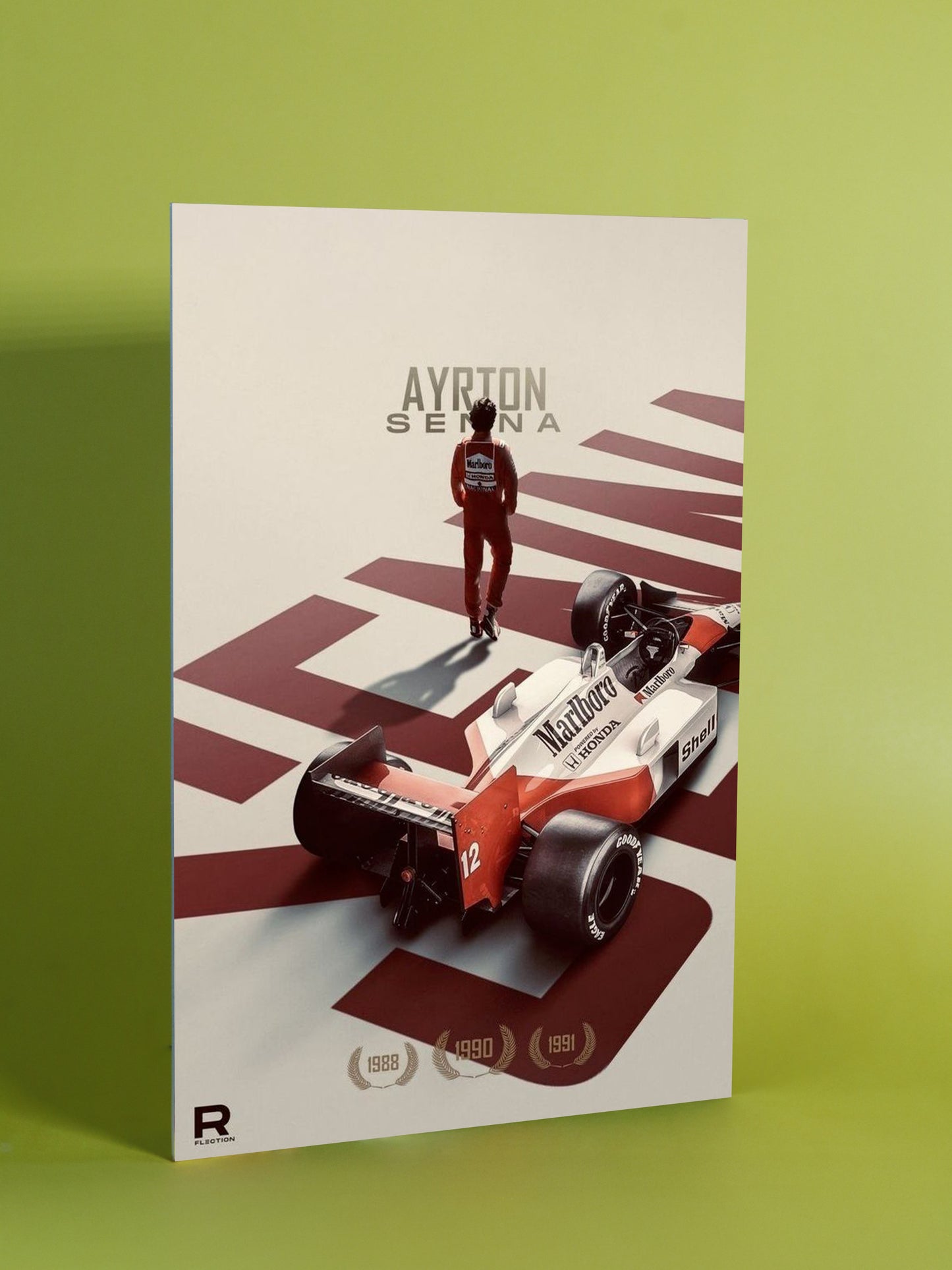 Ayrton Senna – McLaren Championship Legacy Poster