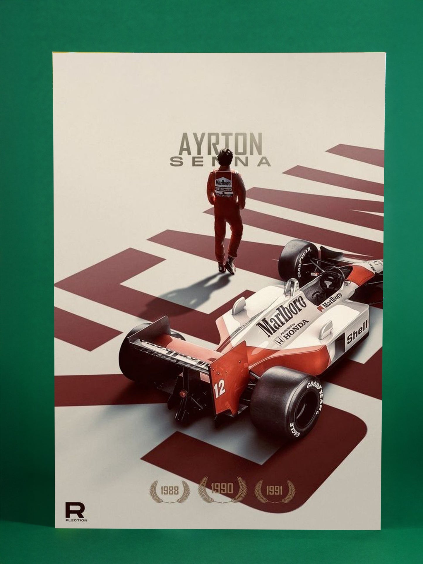 Ayrton Senna – McLaren Championship Legacy Poster