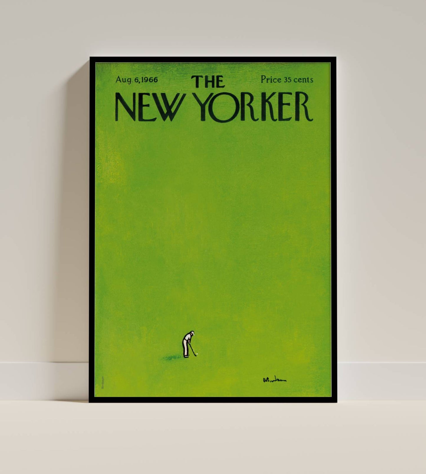 Minimalist Golfer: The New Yorker Cover (August 6, 1966)