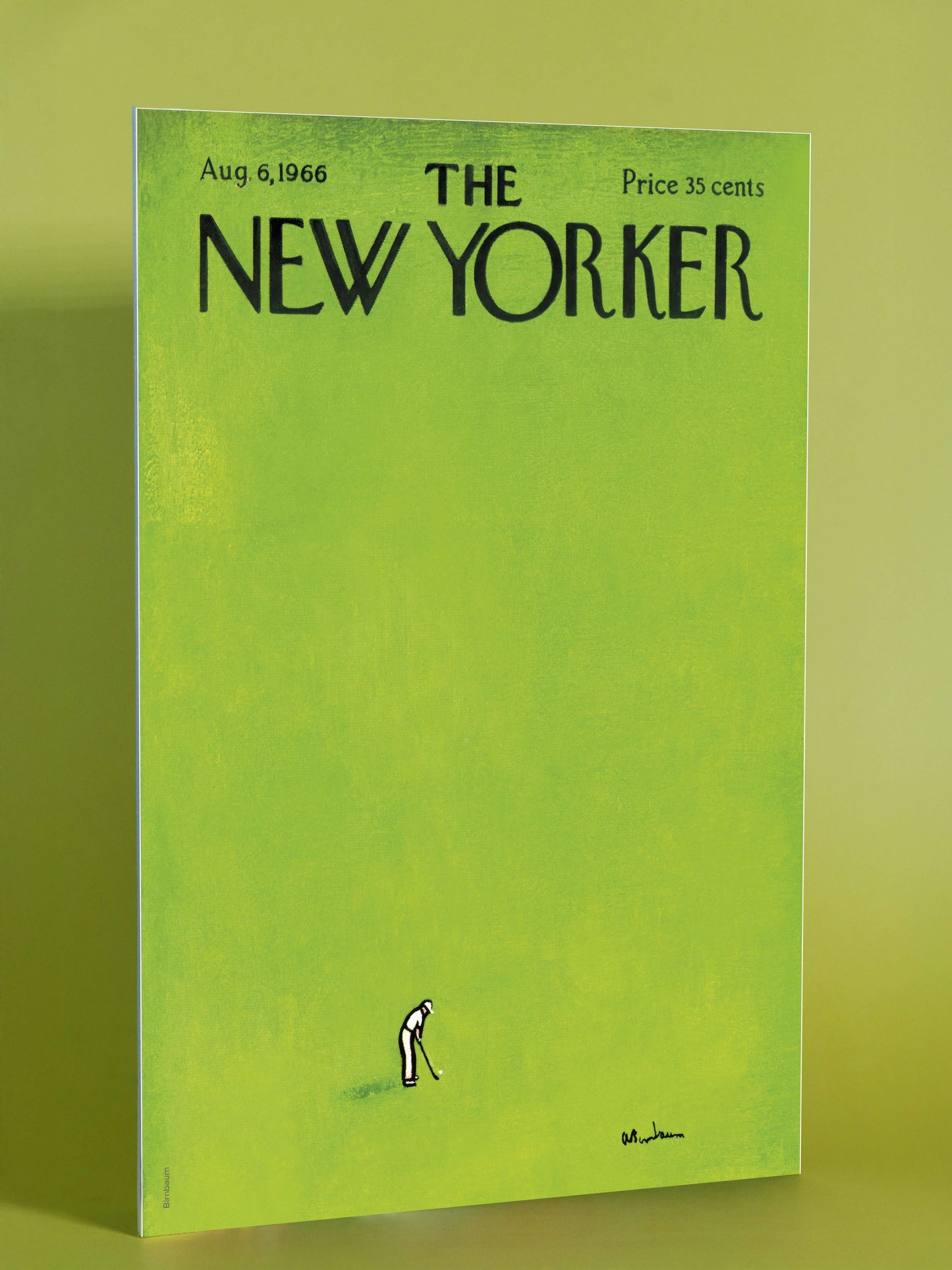 Minimalist Golfer: The New Yorker Cover (August 6, 1966)