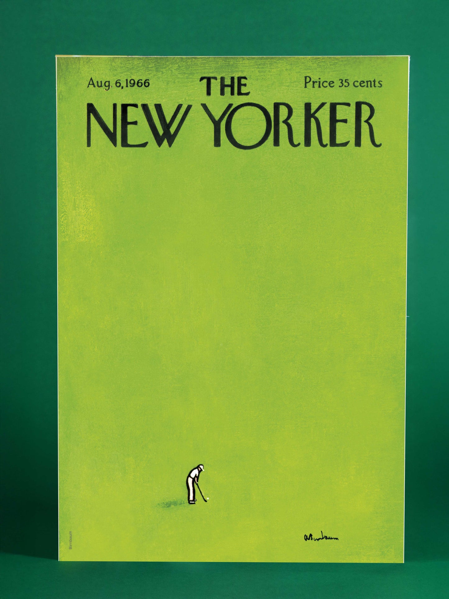 Minimalist Golfer: The New Yorker Cover (August 6, 1966)