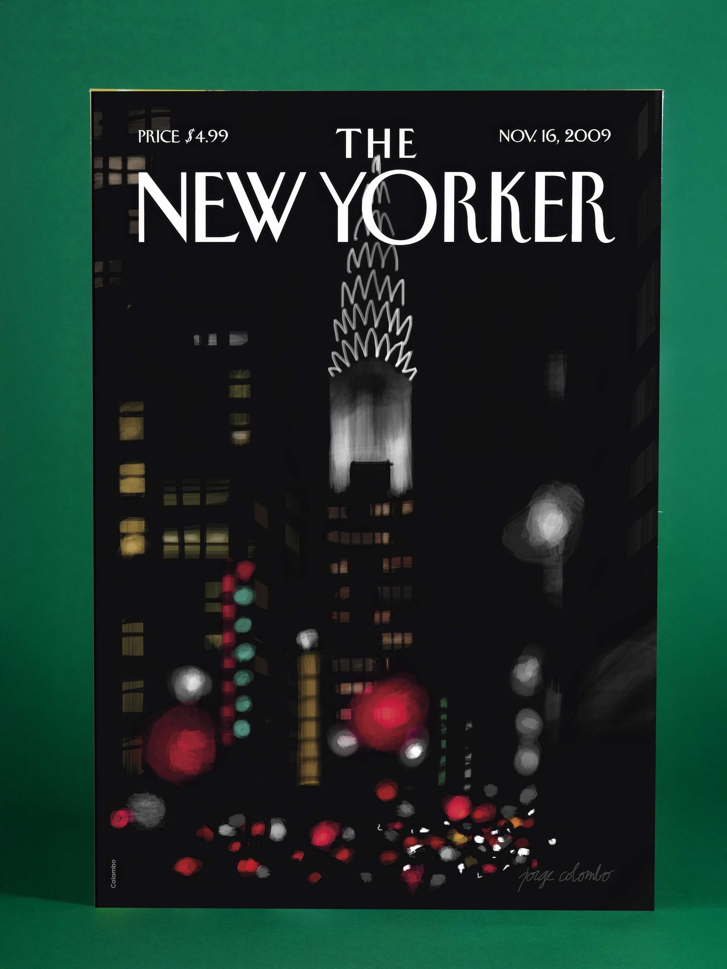 Chrysler Lights New Yorker Cover Print – November 16, 2009