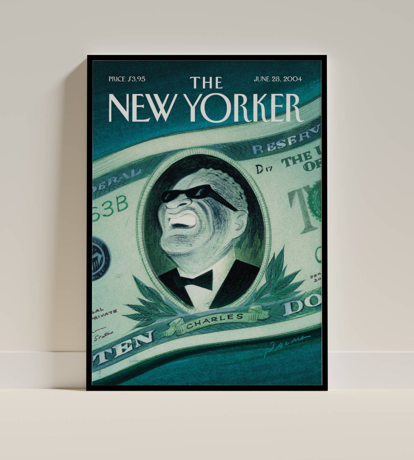 The New Yorker June 28, 2004 - Ray Charles on the Ten Dollar Bill