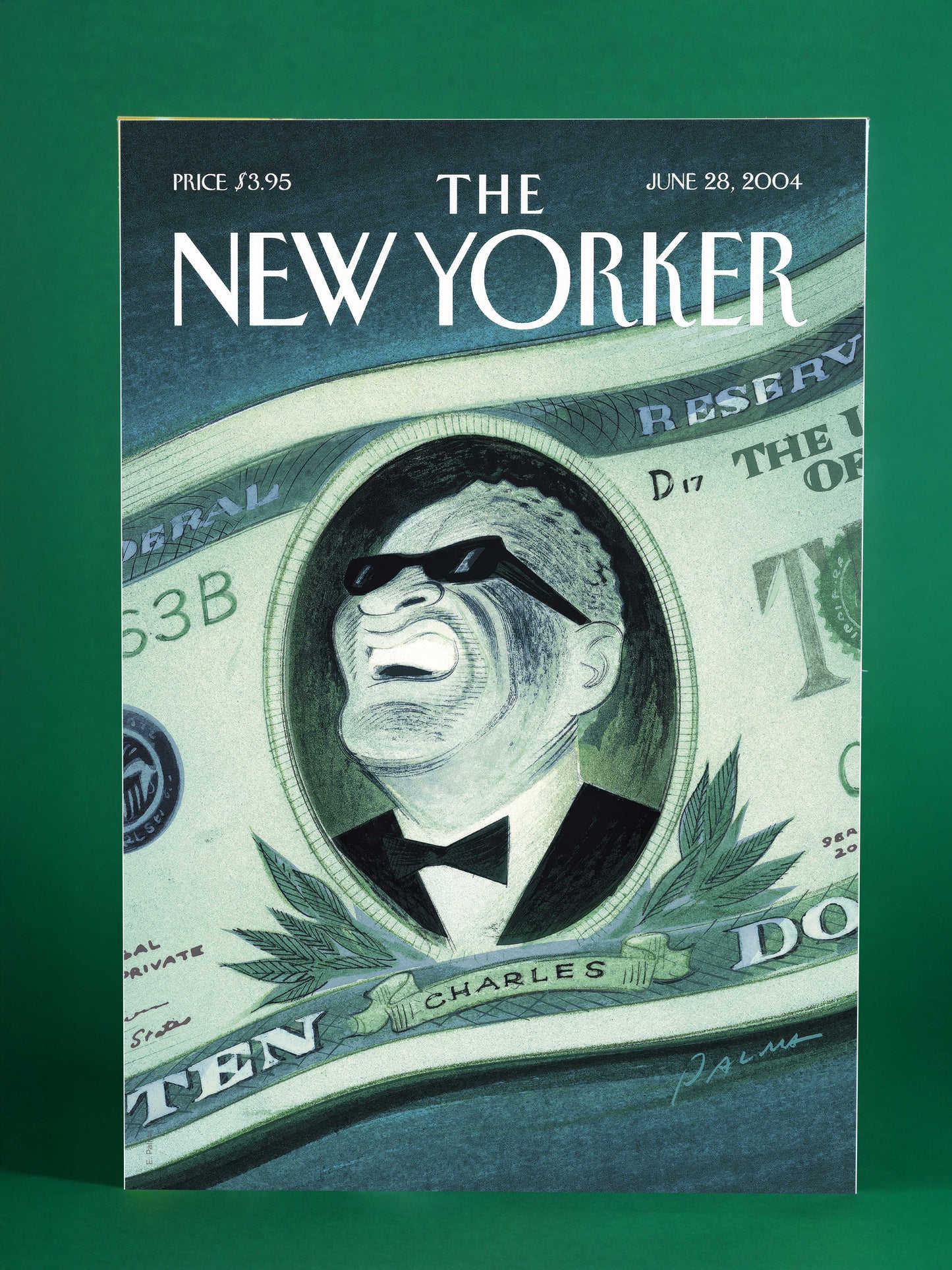 The New Yorker June 28, 2004 - Ray Charles on the Ten Dollar Bill