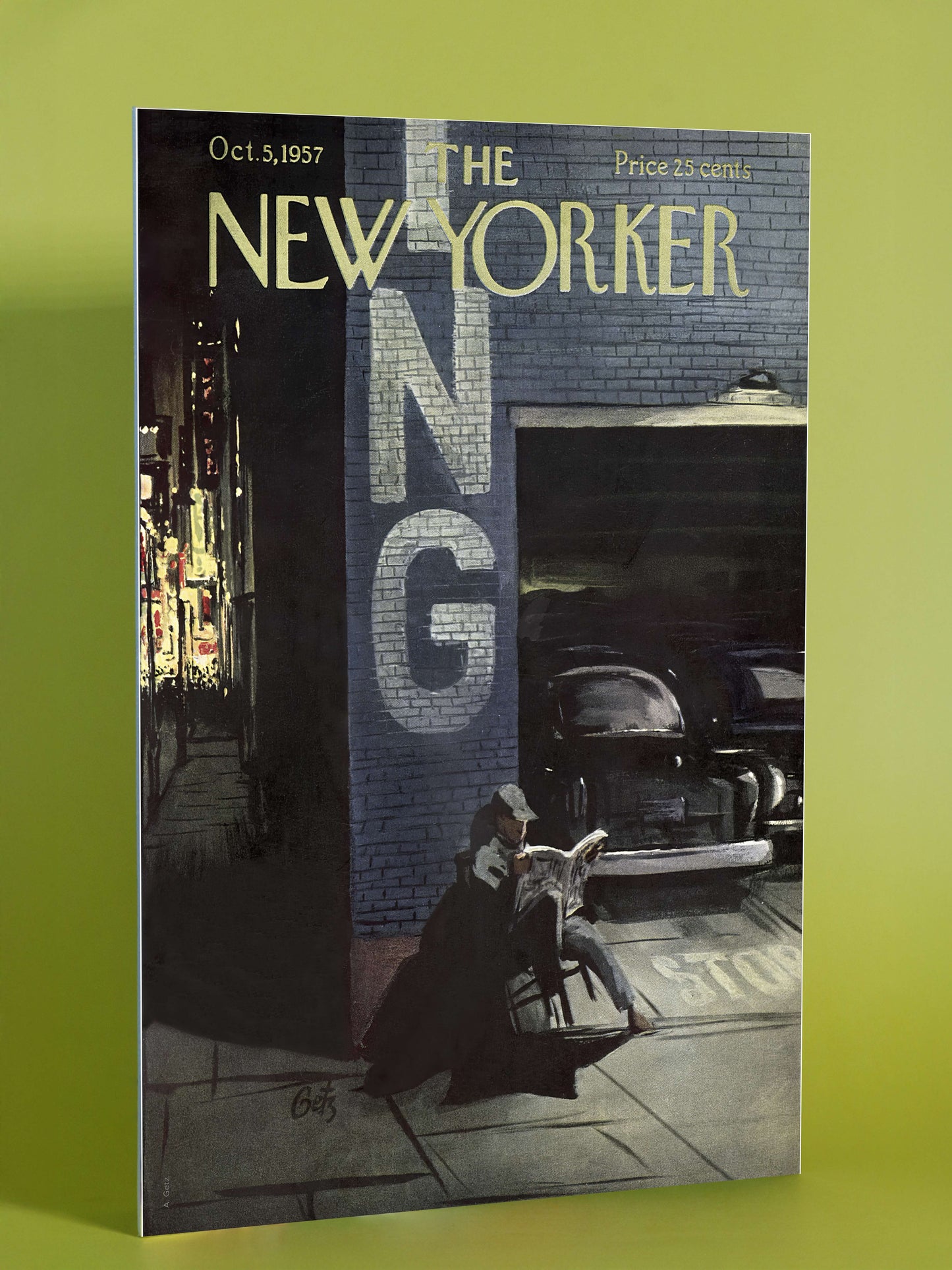 Nighttime City Reading – The New Yorker, October 5, 1957