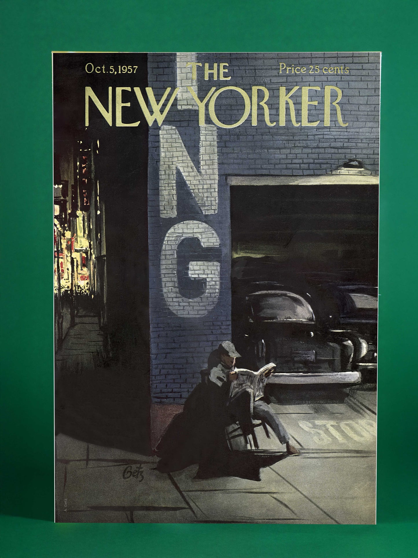 Nighttime City Reading – The New Yorker, October 5, 1957