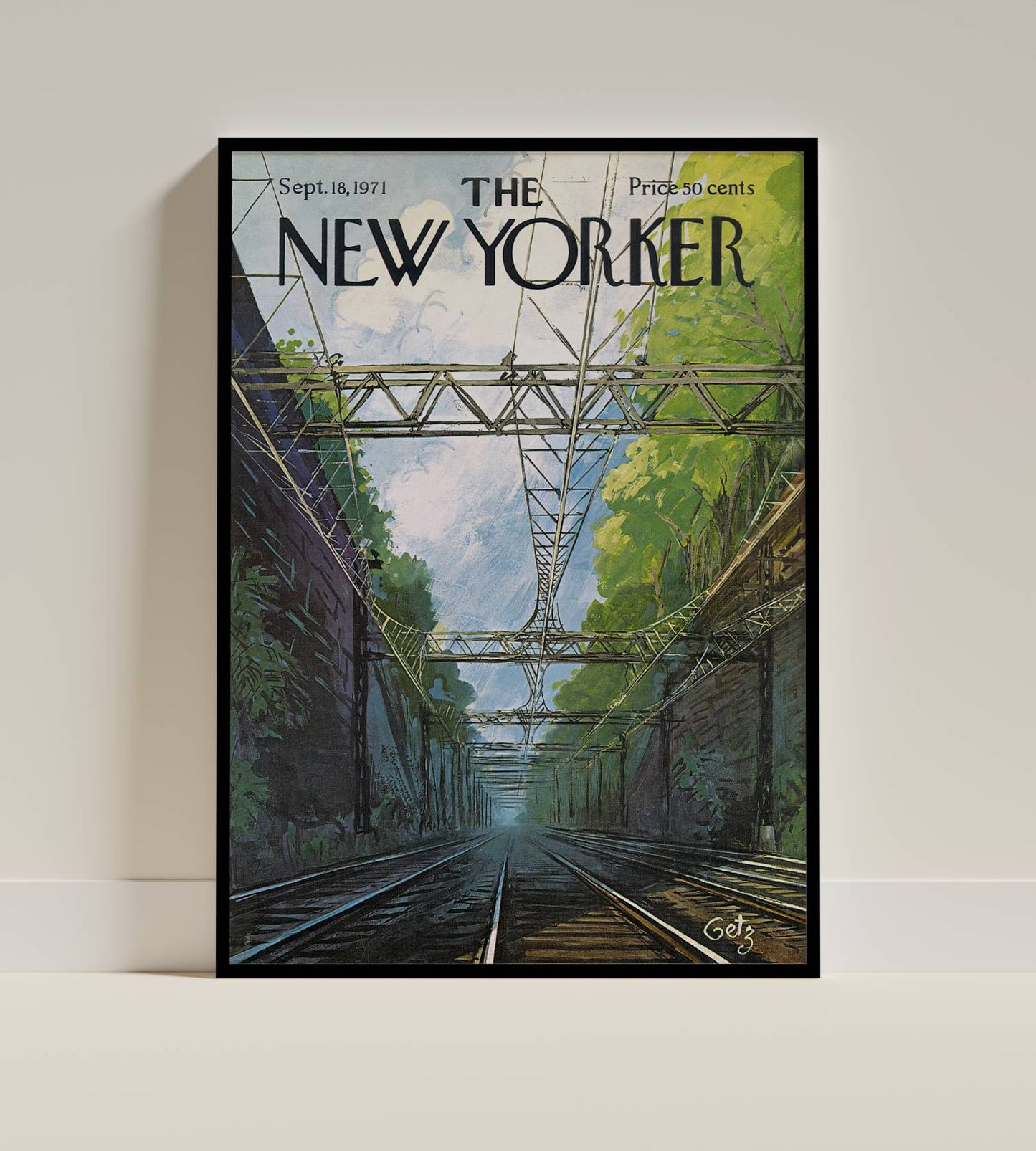 Tranquil Tracks: The New Yorker Cover (September 18, 1971)