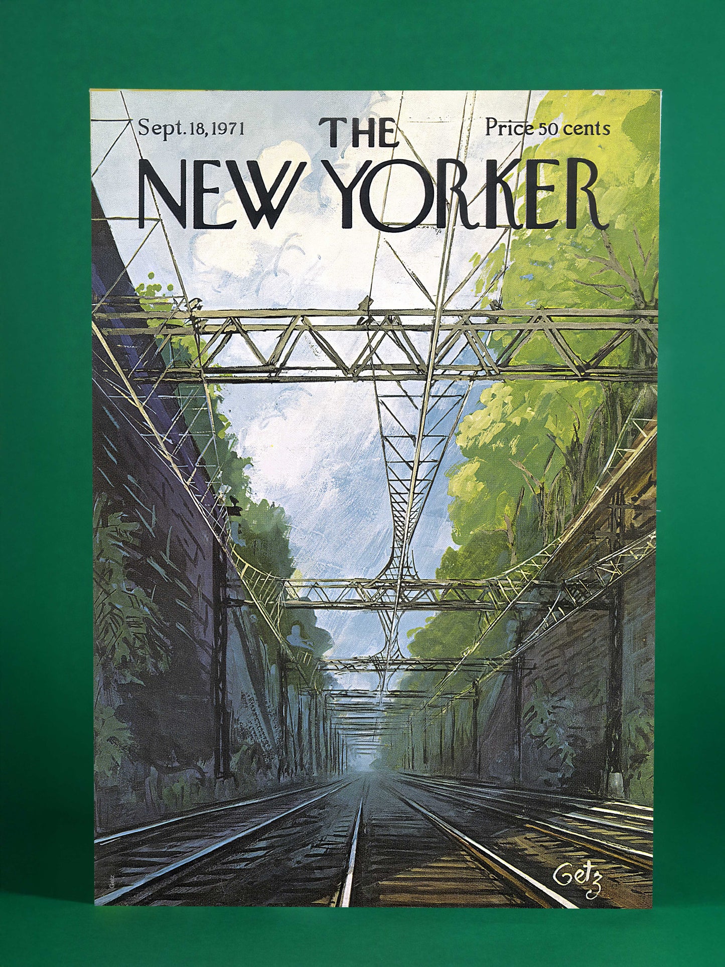 Tranquil Tracks: The New Yorker Cover (September 18, 1971)