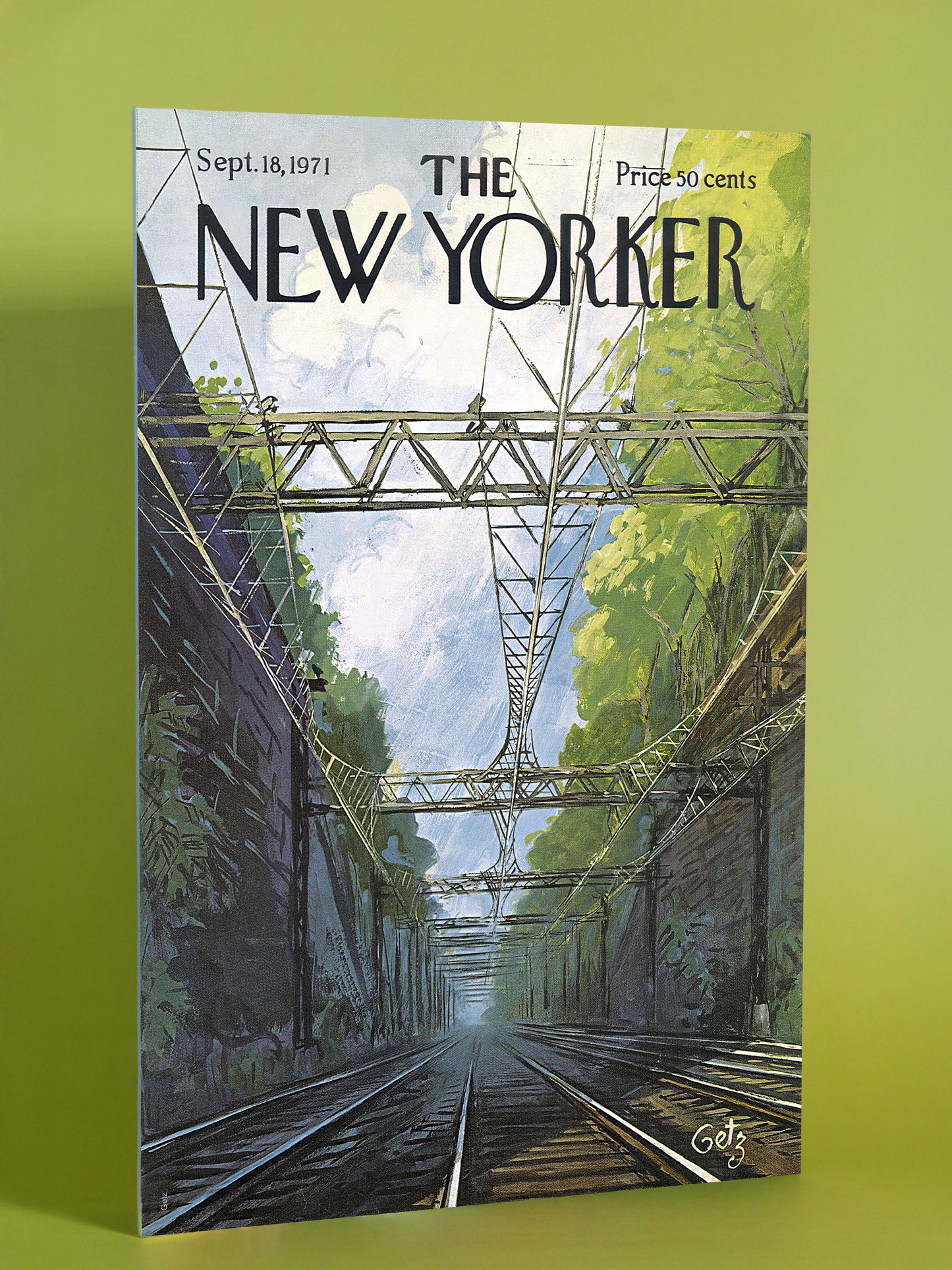 Tranquil Tracks: The New Yorker Cover (September 18, 1971)