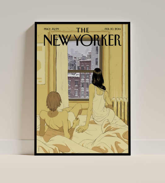 The New Yorker Magazine Cover Poster – “Winter Morning” (Feb 10, 2014)