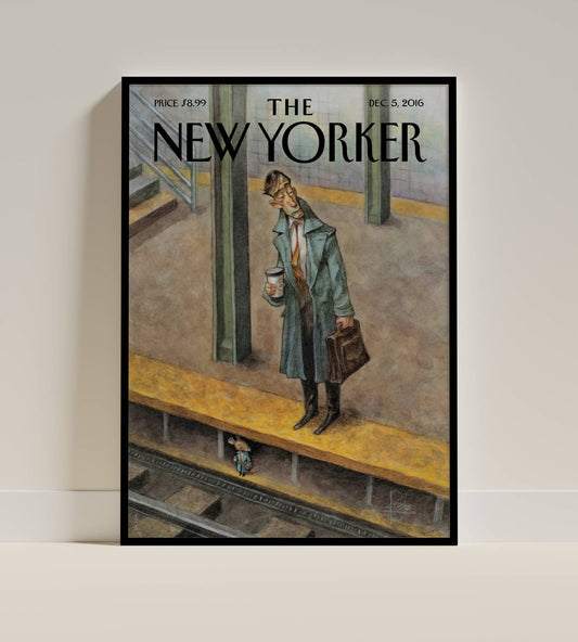 Subway Morning – The New Yorker Cover (Dec 5, 2016)