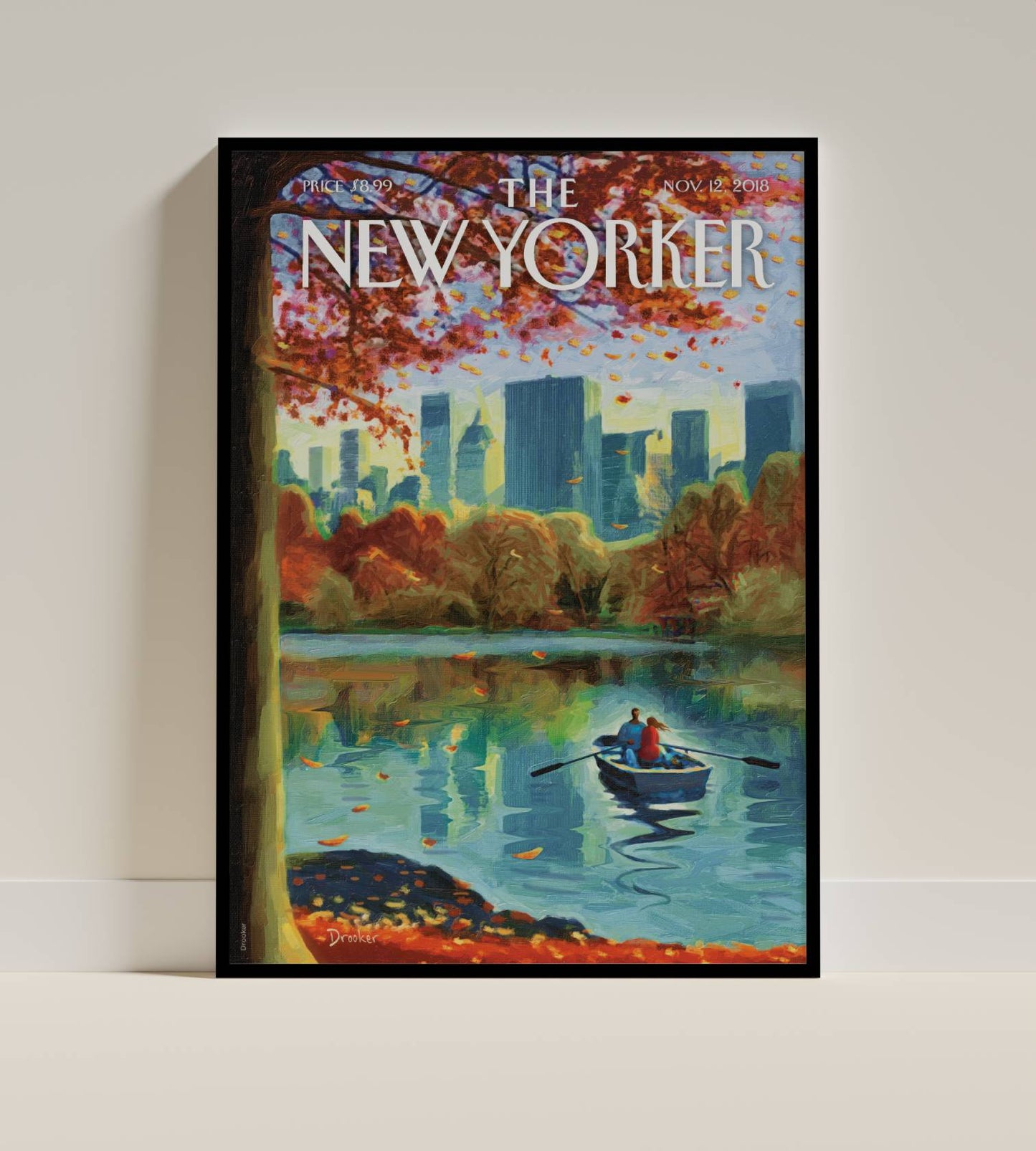 Autumn Rowboat in Central Park – The New Yorker, November 12, 2018