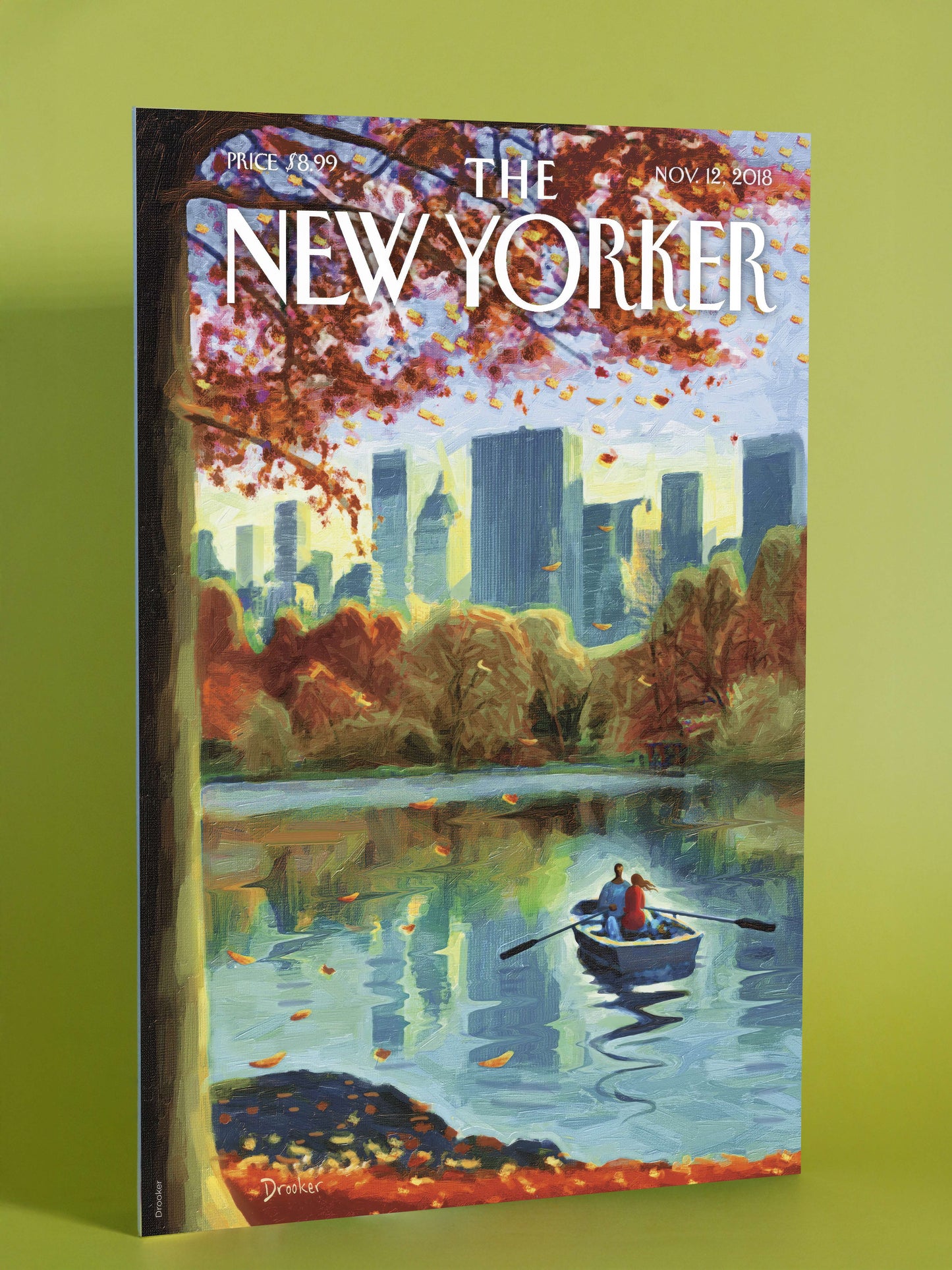 Autumn Rowboat in Central Park – The New Yorker, November 12, 2018