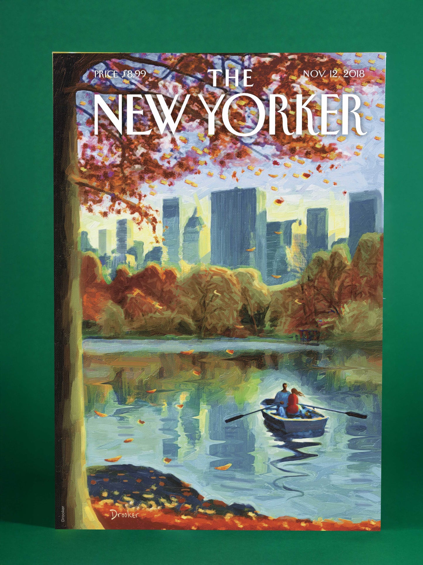 Autumn Rowboat in Central Park – The New Yorker, November 12, 2018
