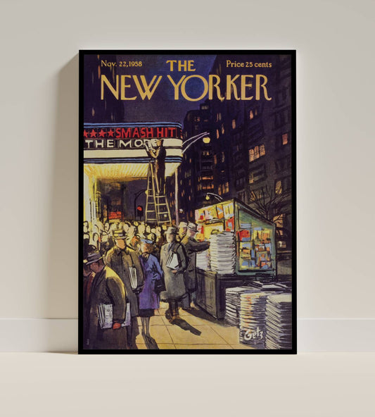 Vintage New Yorker Cover Print – November 22, 1958
