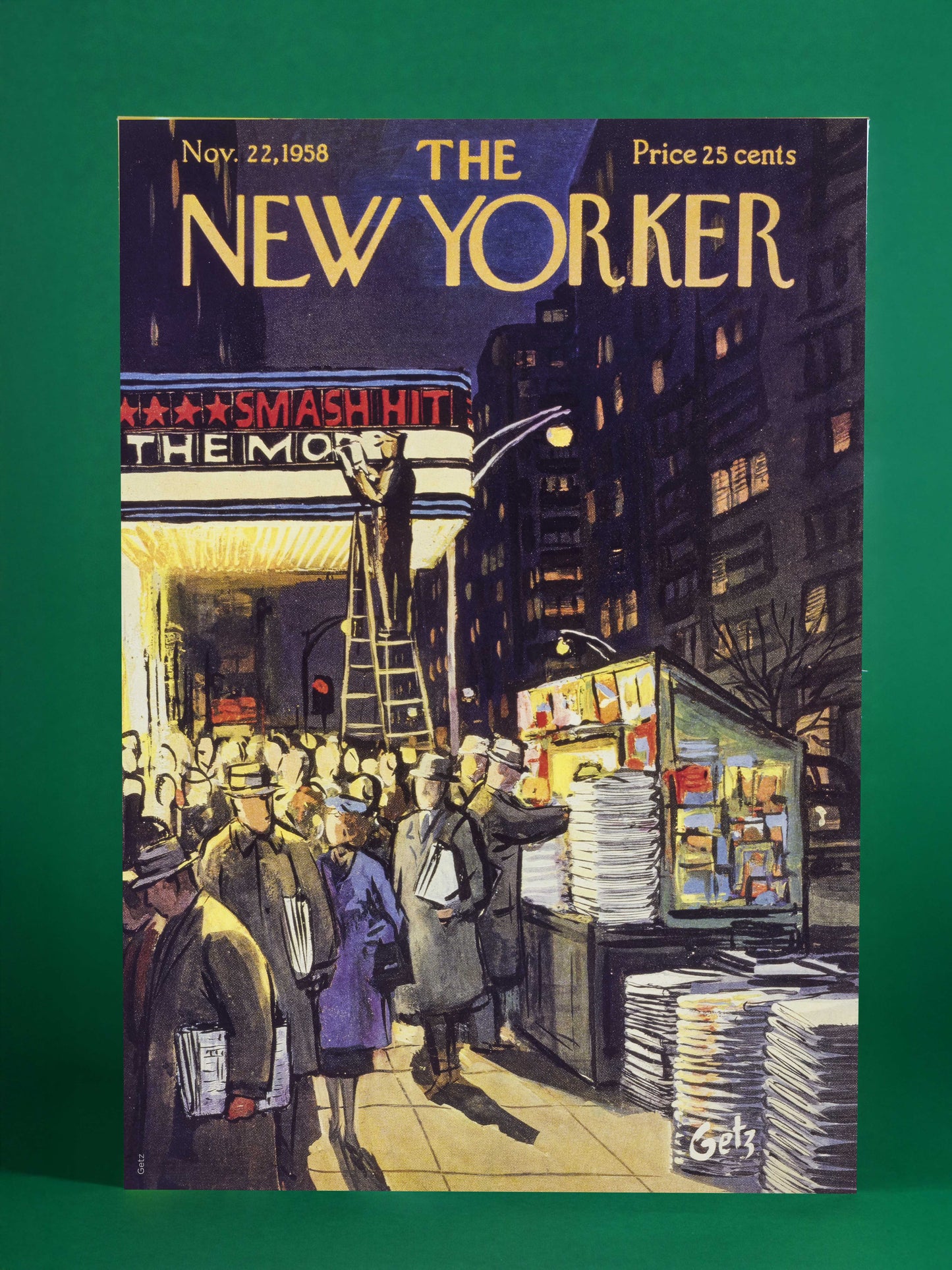 Vintage New Yorker Cover Print – November 22, 1958