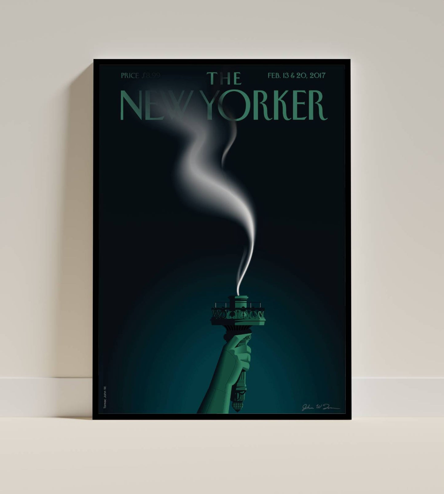 Liberty’s Smoke – The New Yorker Cover (Feb 13 & 20, 2017)