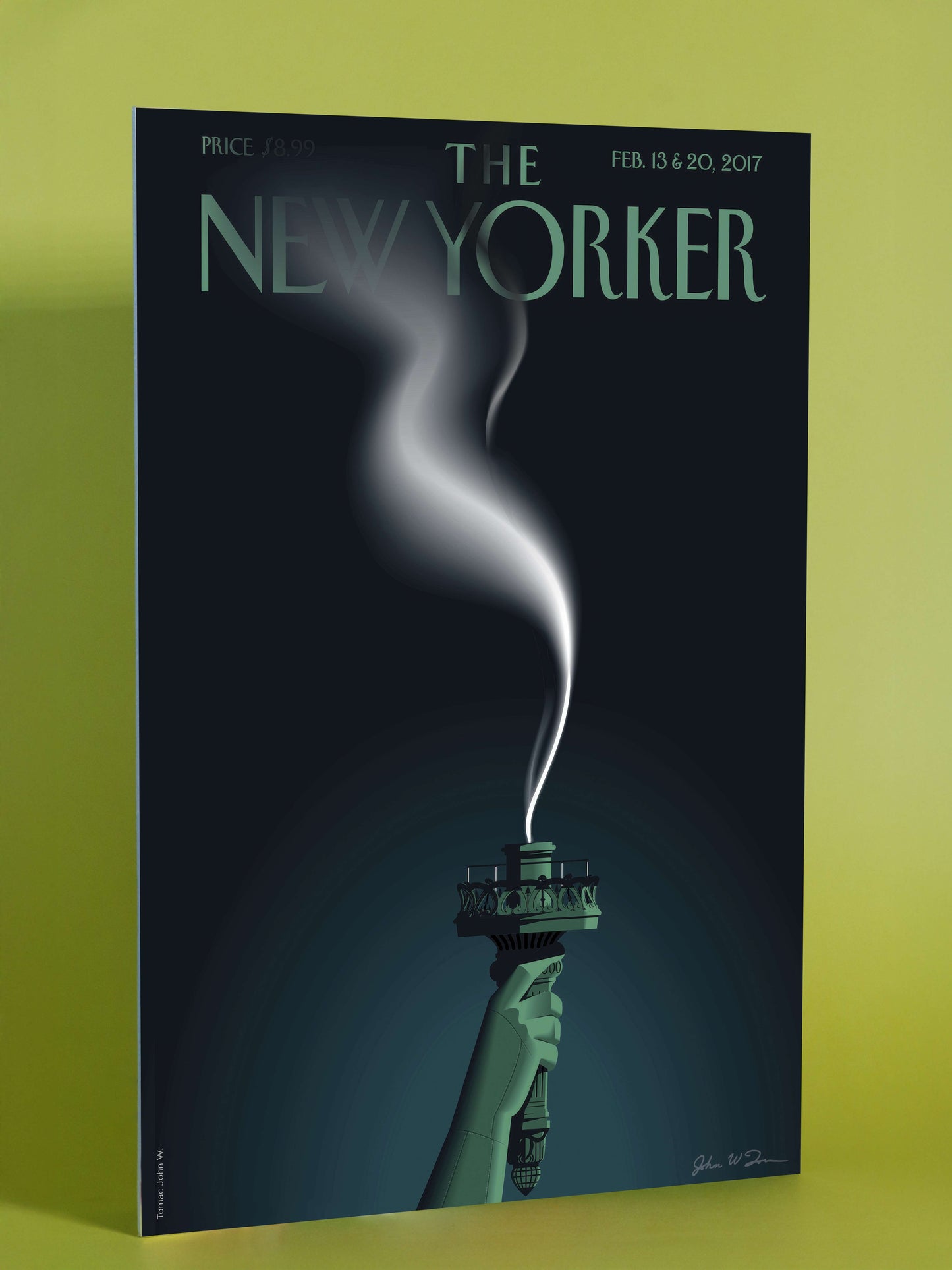Liberty’s Smoke – The New Yorker Cover (Feb 13 & 20, 2017)