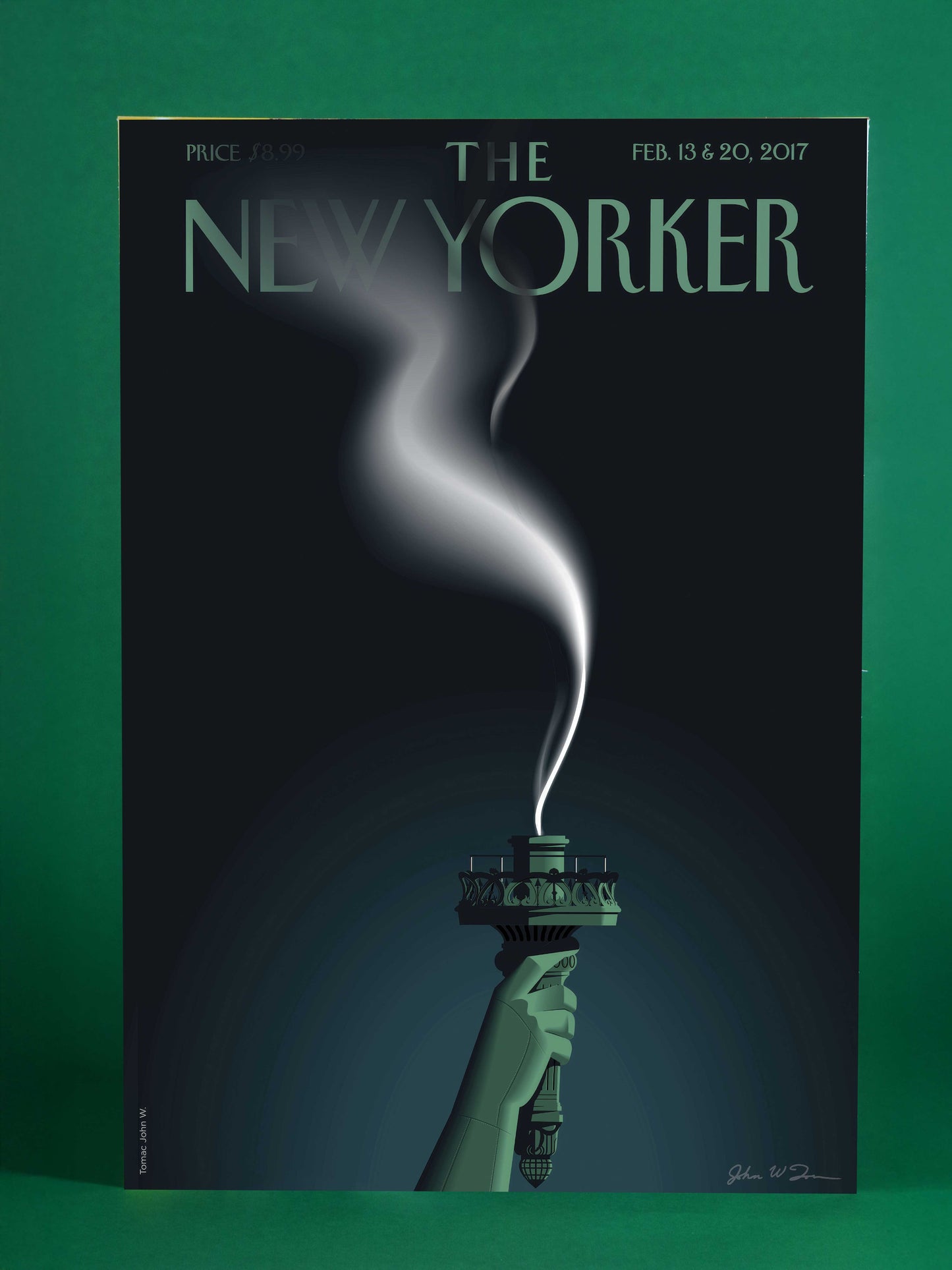 Liberty’s Smoke – The New Yorker Cover (Feb 13 & 20, 2017)