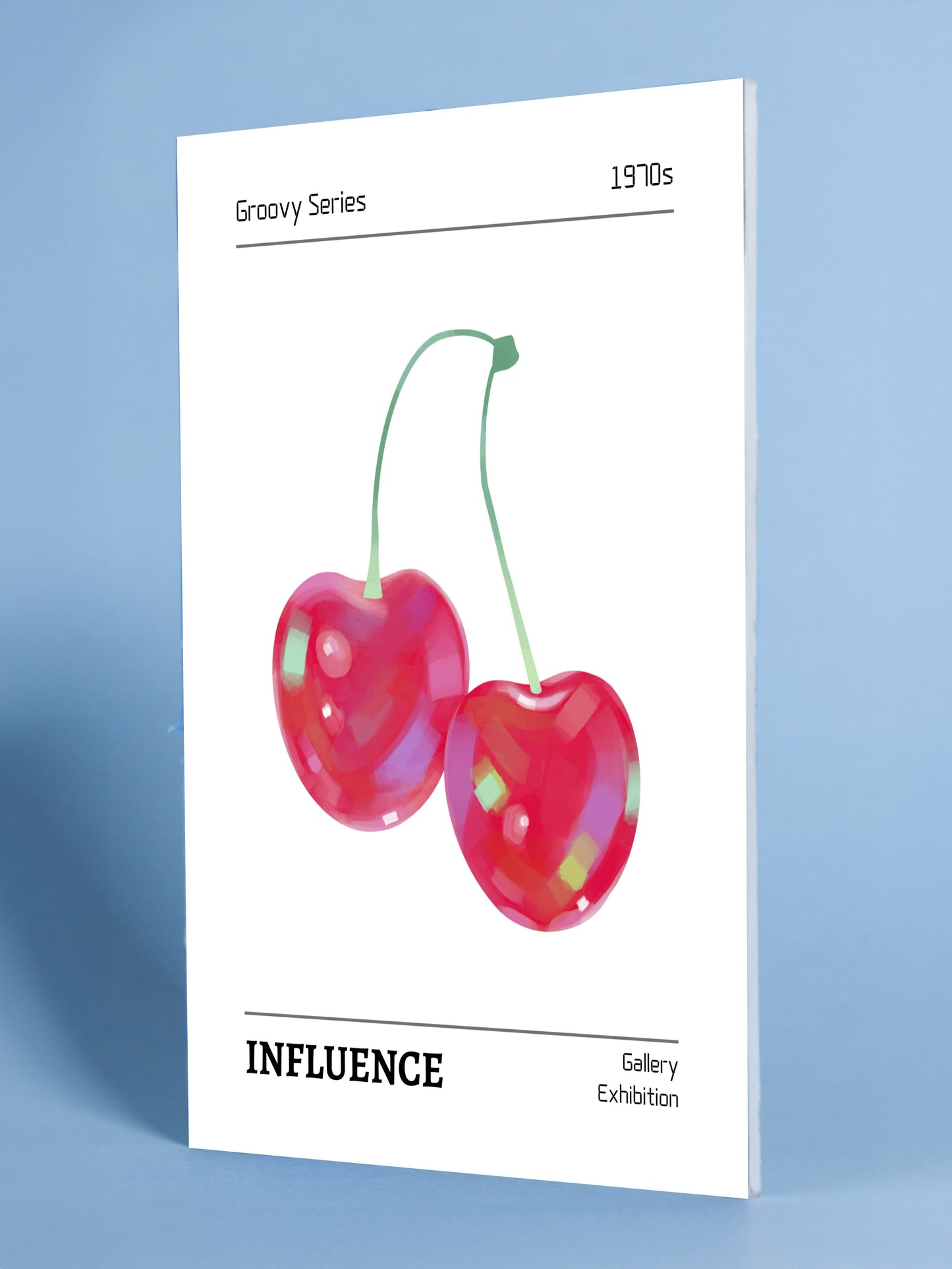 Groovy Cherries Poster – Influence (1970s Retro Art)