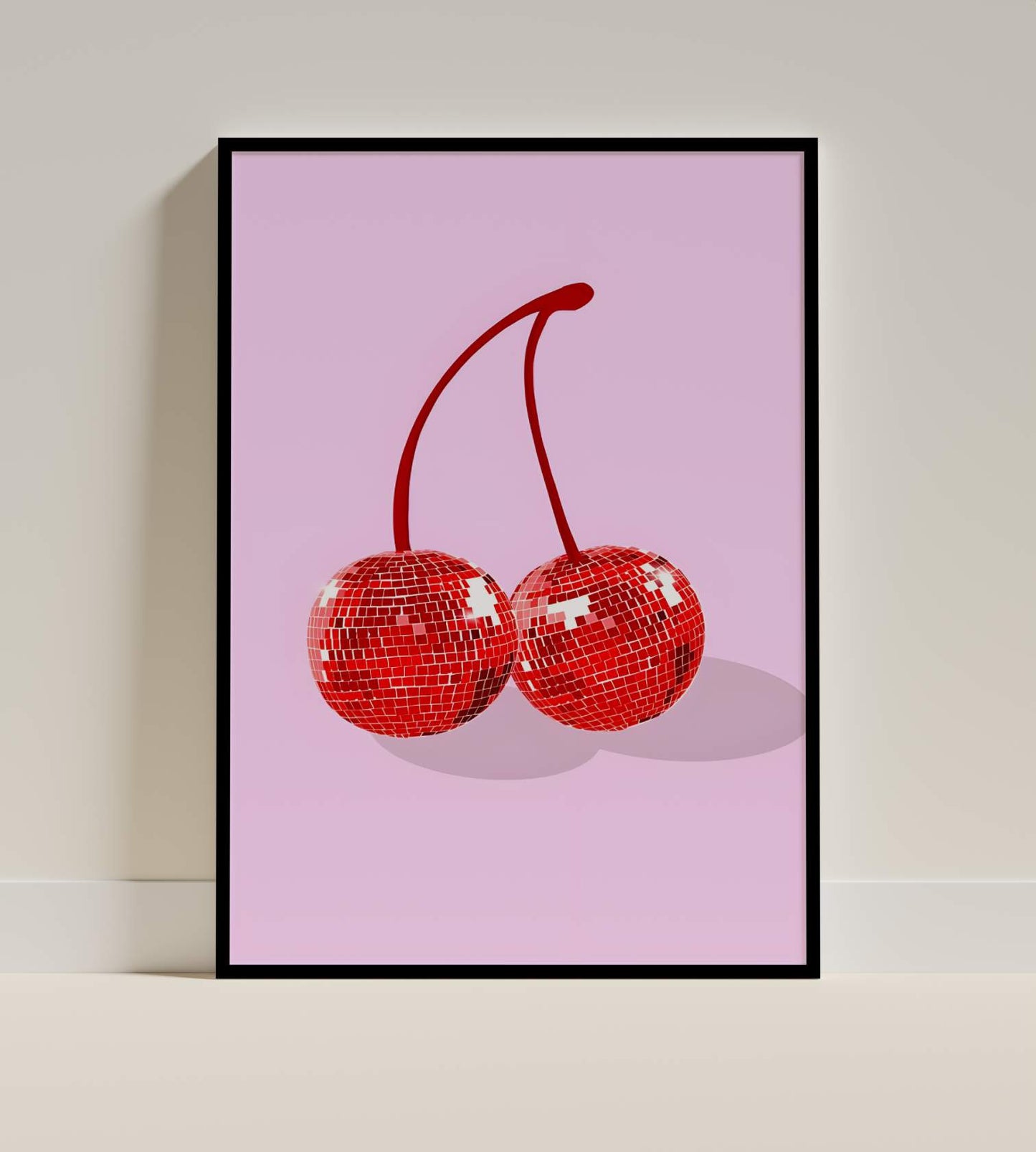 Disco Cherries Poster – Pop Art Edition
