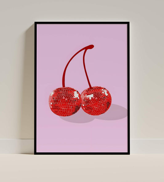 Disco Cherries Poster – Pop Art Edition