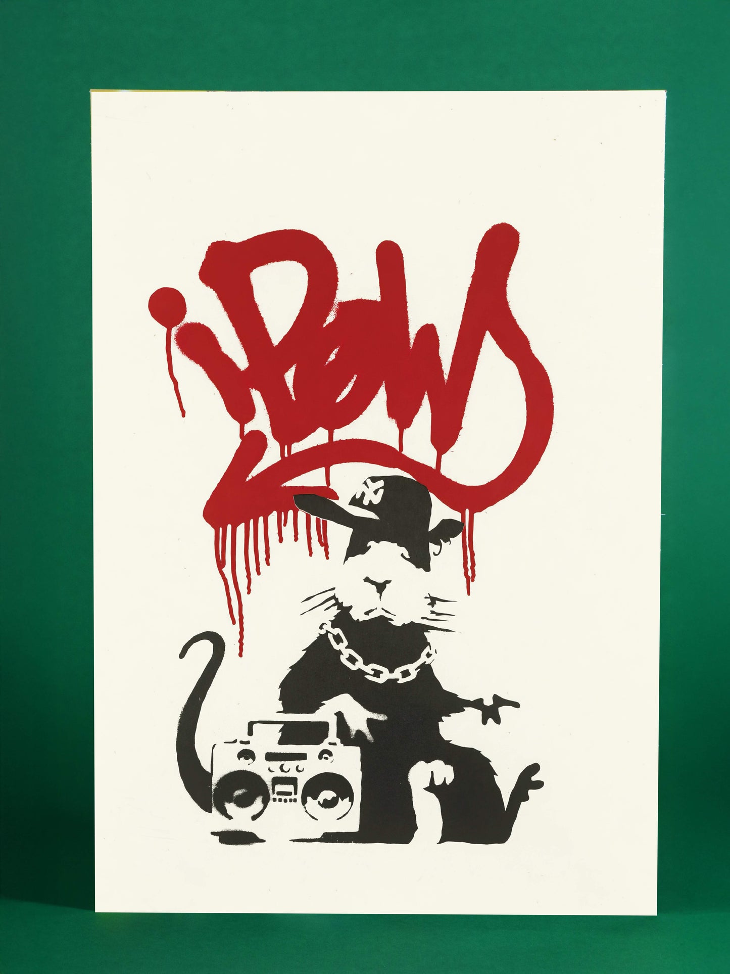 Urban Hip-Hop Rat - Graffiti Art Street Poster